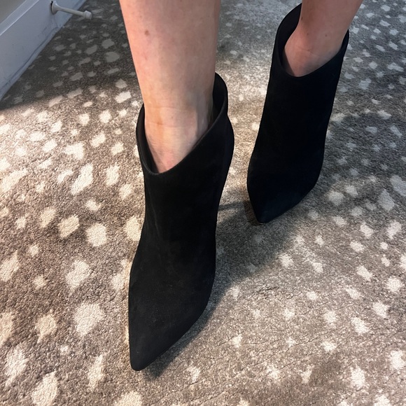 Gianvito Rossi classic black suede sexy boot bootie 40.5 *like new* - Picture 8 of 9